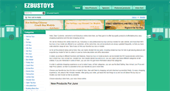 Desktop Screenshot of ezbustoys.com